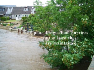 poor flood barrier